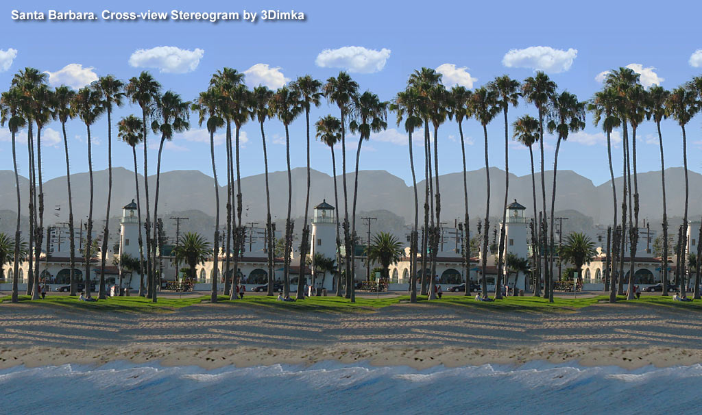 Stereogram by 3Dimka: Santa Barbara (Cross-eyed). Tags: crosseyed, oas, hidden 3D picture (SIRDS)