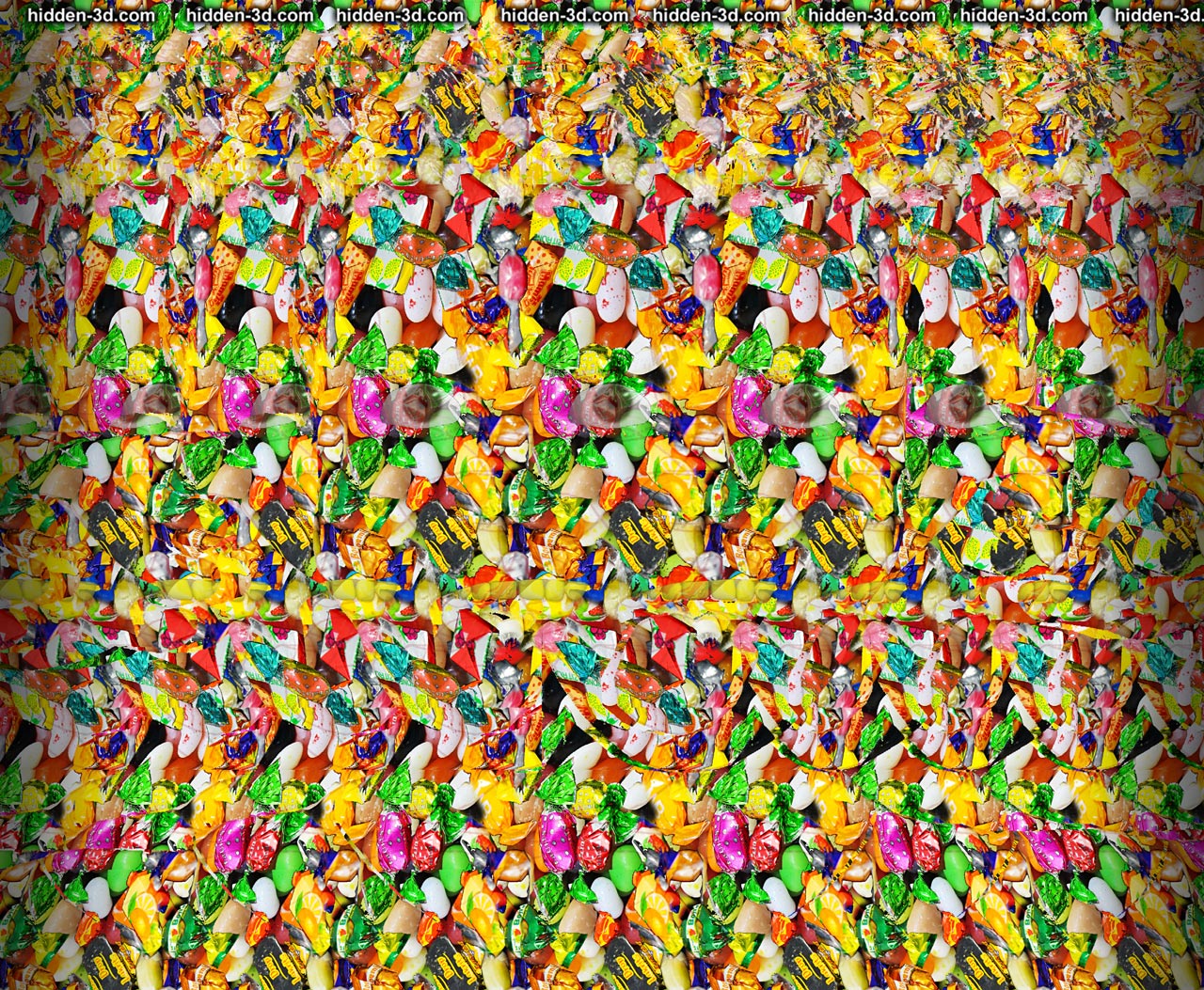 Stereogram by 3Dimka: April fool Crosseyed version. Tags: boy face tongue funny silly, hidden 3D picture (SIRDS)