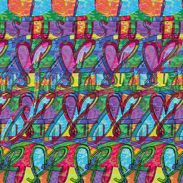 Stereogram by 3Dimka: Just &hearts;. Tags: heart, love, logo, hidden 3D picture (SIRDS)