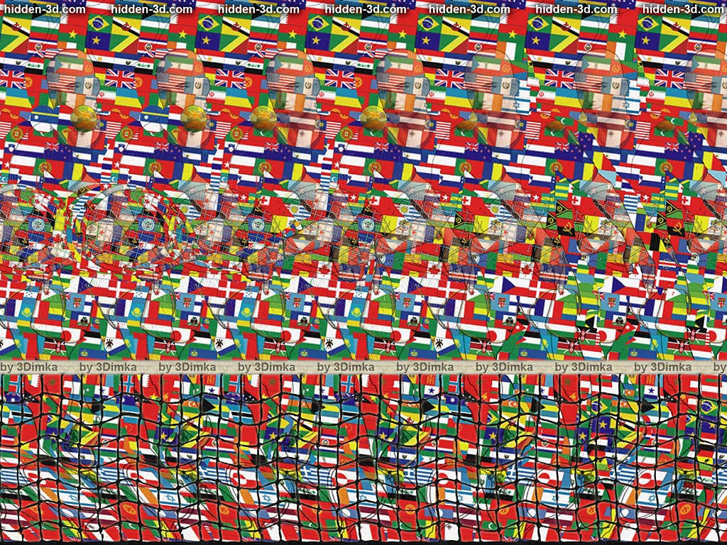 Stereogram by 3Dimka: Net game. Tags: tennis, ball, net, court, Andre, Agassi, Racket, hidden 3D picture (SIRDS)