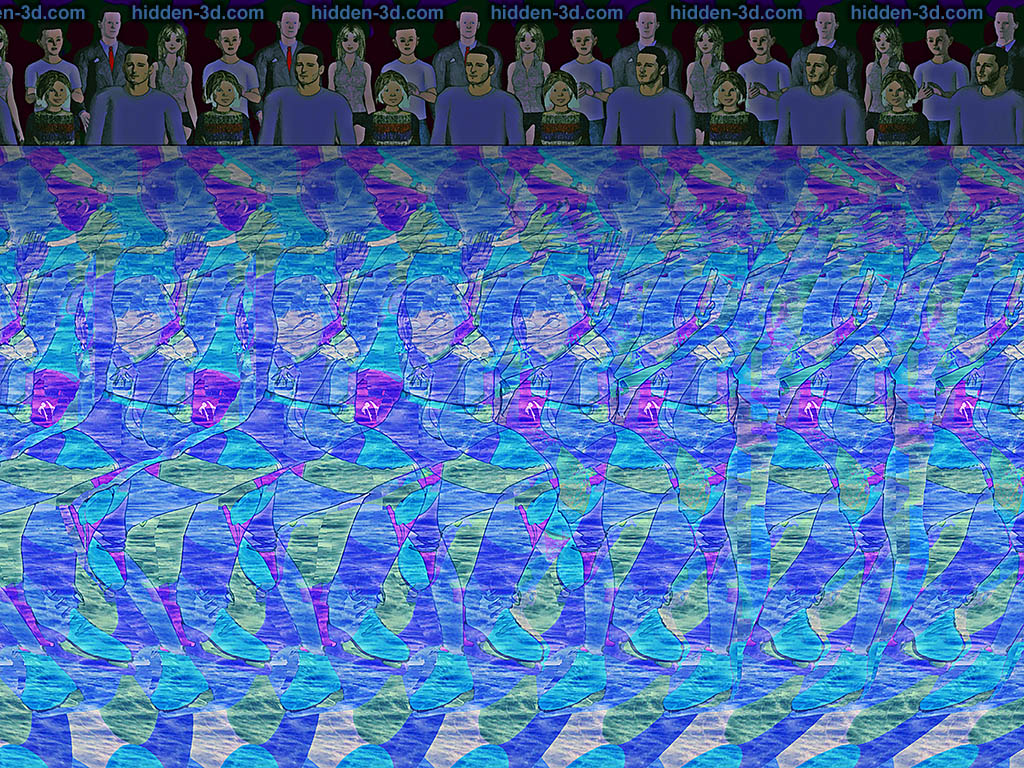 Stereogram by 3Dimka: Figures. Tags: skate figure skating sport ice arena, hidden 3D picture (SIRDS)
