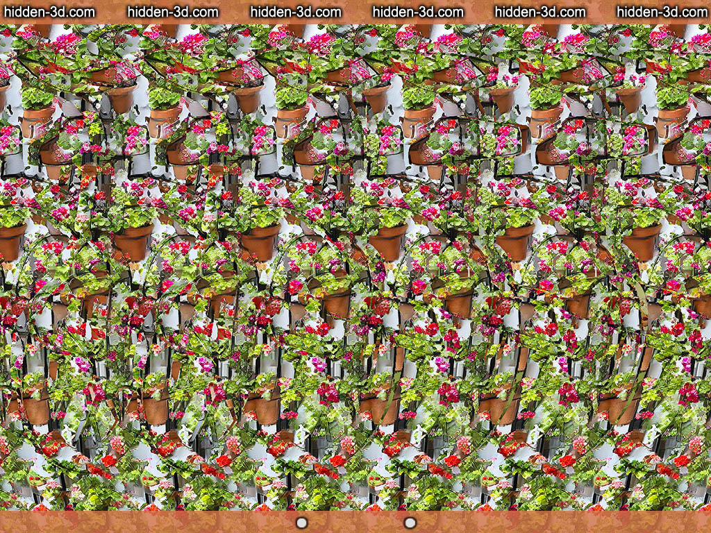Stereogram by 3Dimka: Student Rider. Tags: trike tricycle wheels , hidden 3D picture (SIRDS)