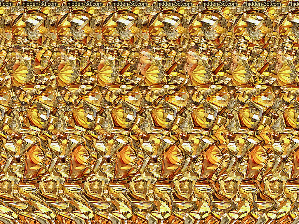 Stereogram by 3Dimka: Goalden. Tags: dog puppy football kick sport game play soccer, hidden 3D picture (SIRDS)